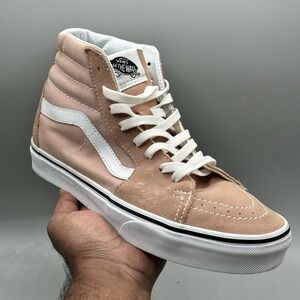 Vans High Top Sneakers  Men Size 7.5 Women 9 Off The Wall Canvas Petal Pink